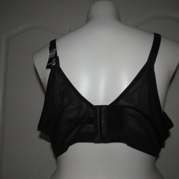 NWT TORRID Wire Free Lightly Lined Animal Lace 360 Back Smoothing Black Bra 48D - Picture 3 of 5